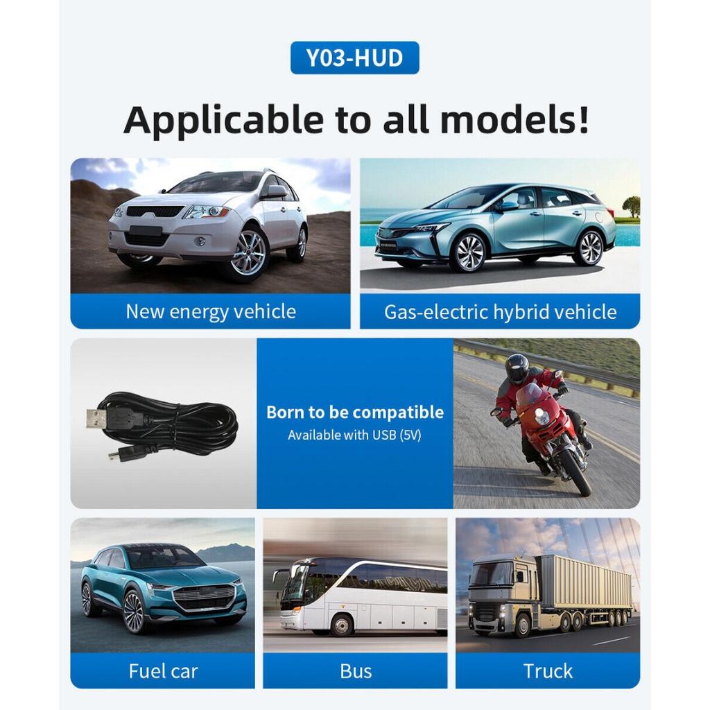 Автомобильная электроника KMH Универсальный HUD GPS Проекционный дисплей Спидометр Одометр Автомобильный цифровой скорость MPH HD Спутниковый велосиметр