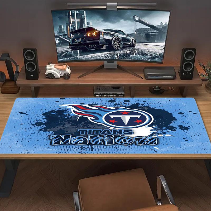 Tennessee Titans Color Mouse Pad Large Gaming Table Cushion Non-slip Laptop Tablet Big Mousepad XXL Mat Mini PC Playmat With Lock edge