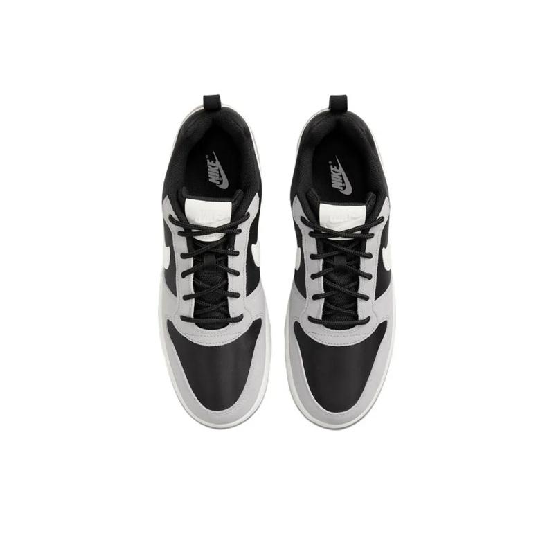 Nike Court Borough Low Premium Удобные Универсальные Нескользящие Прочные Низкие Повседневные Кроссовки Детские кроссовки Черный Серый 845881-005