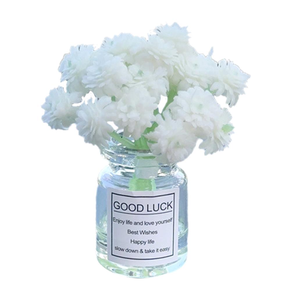 Мини стеклянная ваза с цветочным декором для автомобиля для всех транспортных средств и миниатюрного элегантного автомобиля Delicate Flow P9J9