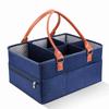 Baby Diaper Caddy Organizer, Large Portable Nappy Storage Basket Personality Detachable Divider