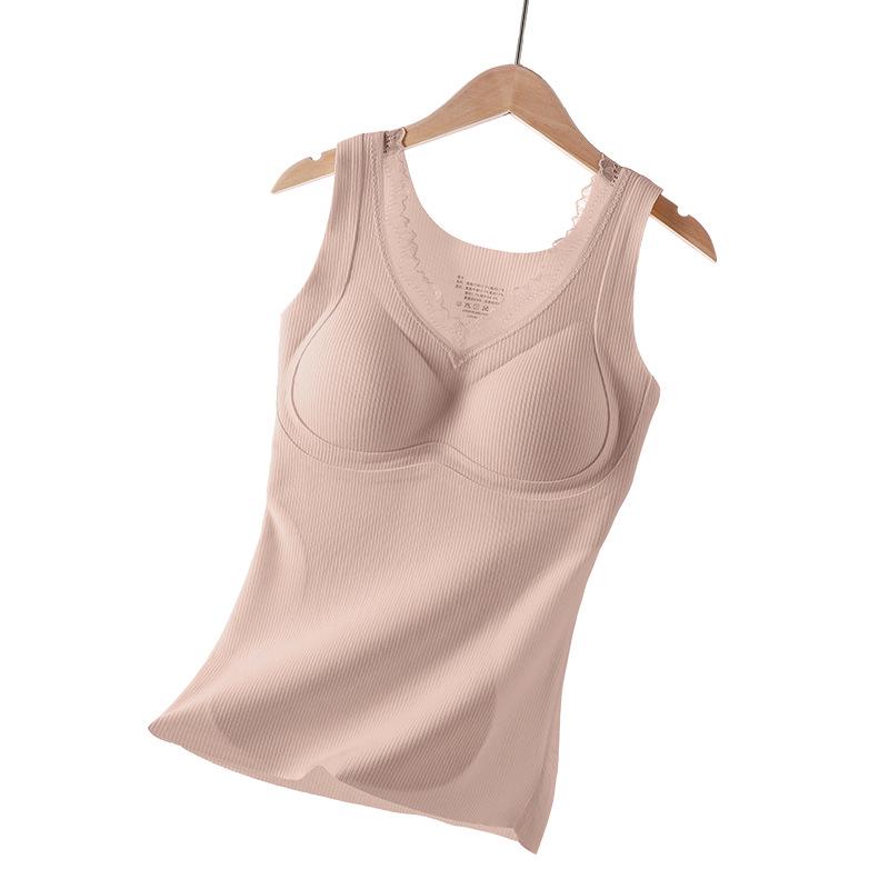 Женский бесшовный жилет с двусторонним начесом: Шелк тутового дерева и мериносовая шерсть, осенне-зимний стиль с базовым слоем из плюшевого бархата