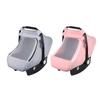 Soft & Breathable Baby Bassinet Cover Case with See Through Window Solid Color Safety Seat Protector Sleeve for Travel