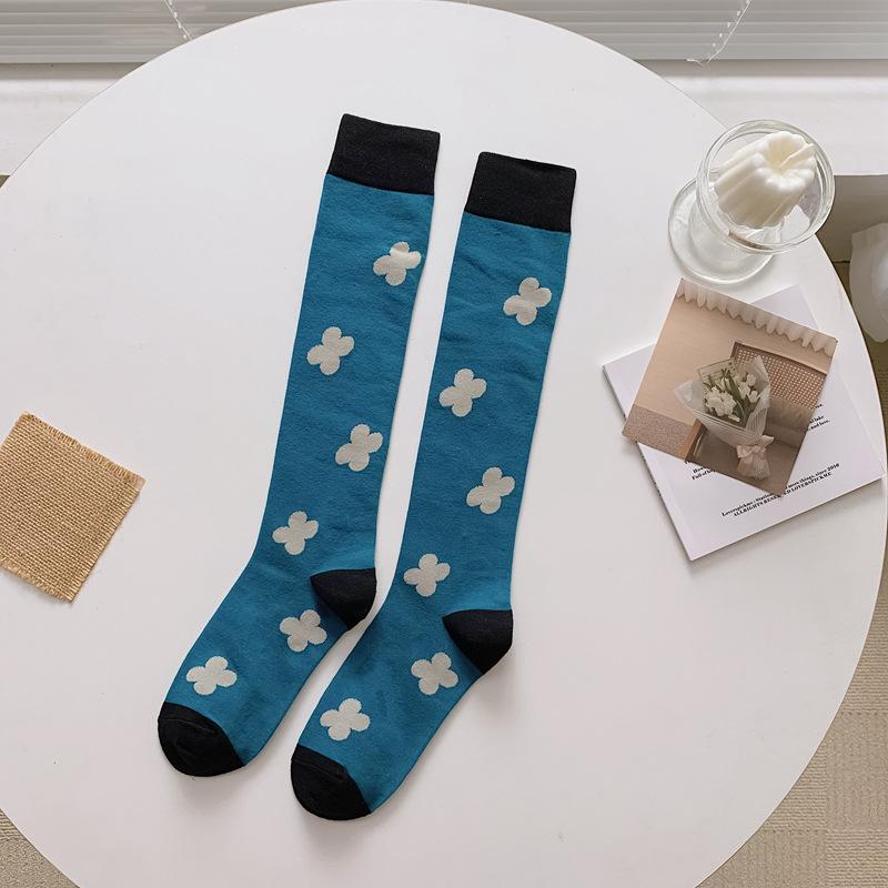 British Style Plaid Women Stockings Long Socks Japanese Style High School Students Thigh High Socks Girls Kawaii Cute Knee Socks