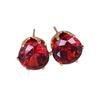 Ear Studs Elegant All Match Cubic Zirconia Round Exquisite Earrings