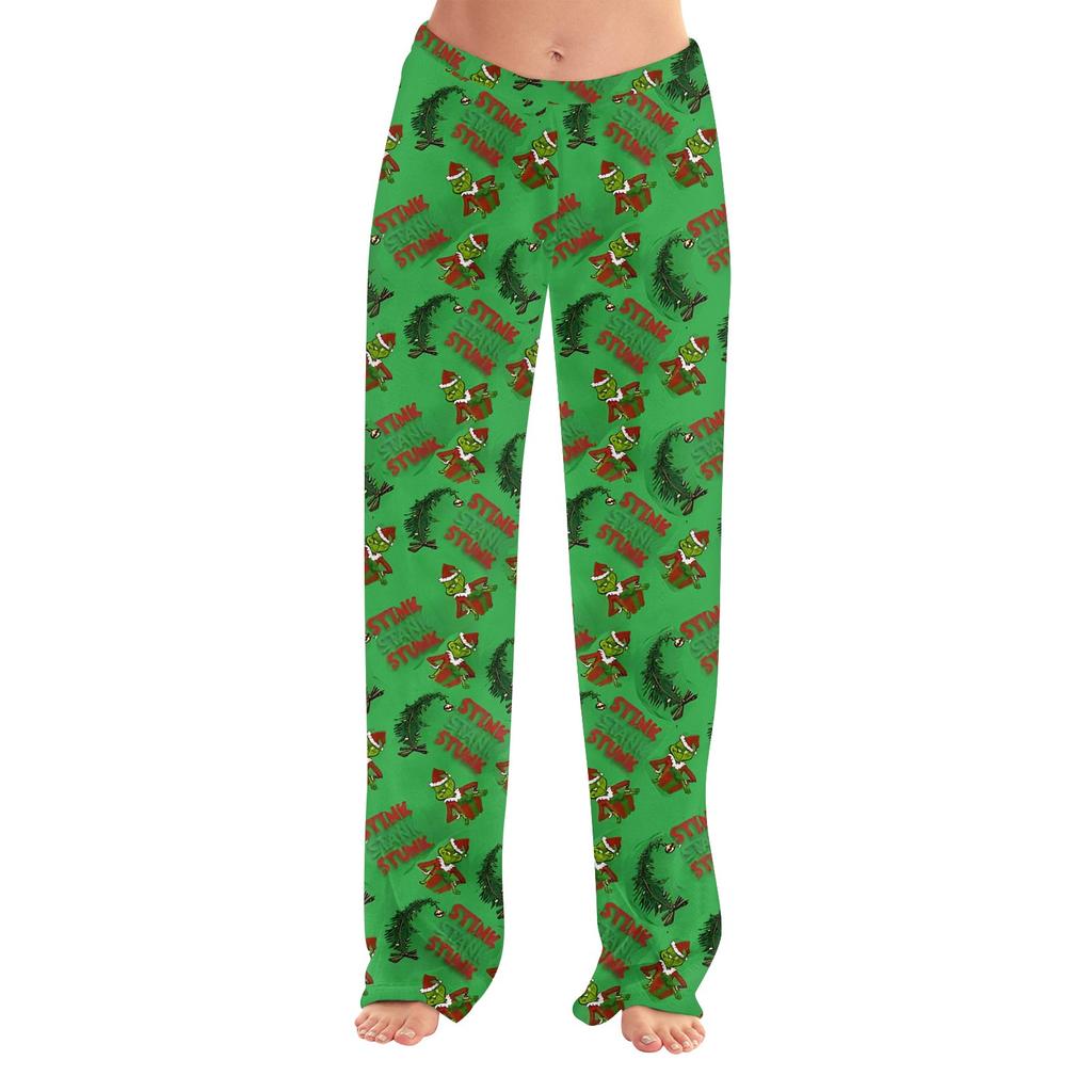 Женские зимние клетчатые брюки, длинные брюки, спортивные брюки