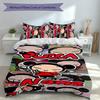 3pcs Custom Name Pucca Bedding Set,Includes 1 Duvet Cover and 2 Pillowcases,All-season Bedroom Decor