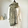 2024 Autumn/Winter New Imitation Cashmere Exterior Warm Office Versatile Extended Thick Scarf Air Conditioning Room Shawl for Women