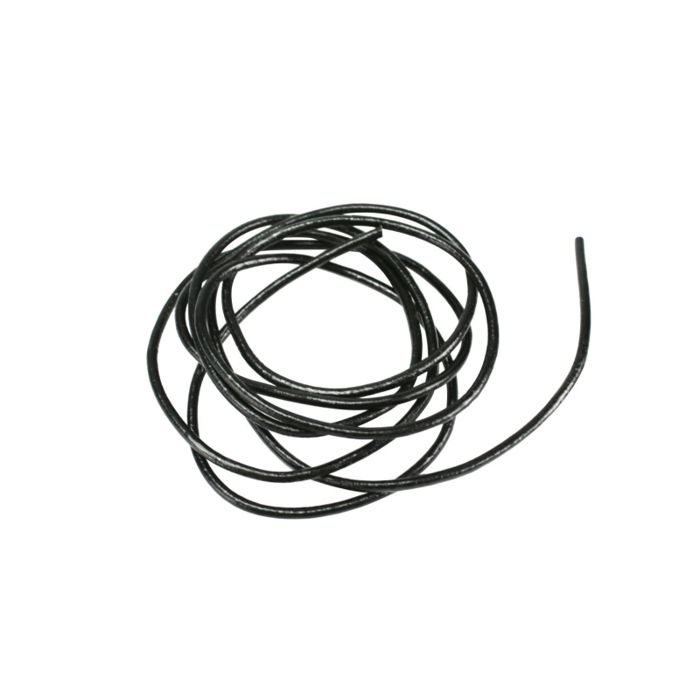 MégaCréa DIY - Fil de cuir 2 mm 1 m Noir
