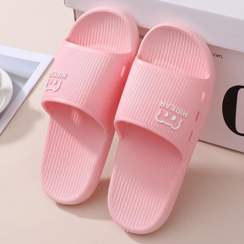 Женские нескользящие летние шлепанцы на резиновой подошве для использования в помещении и в ванной