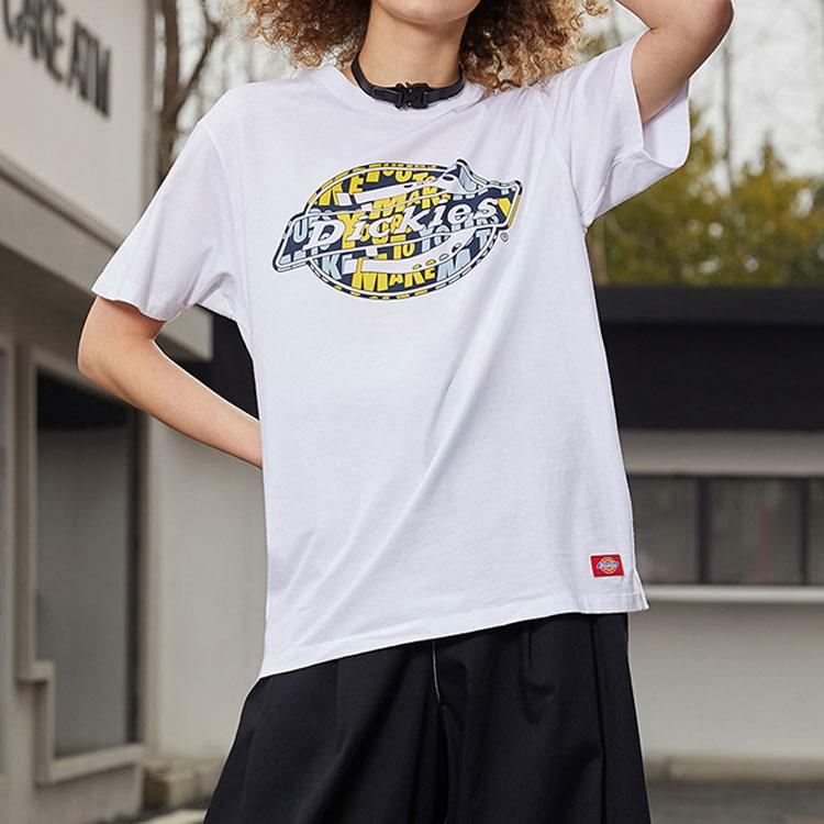 Dickies Классическая футболка с принтом логотипа-подковы, короткий рукав, мужские топы, белая DK008899C4D