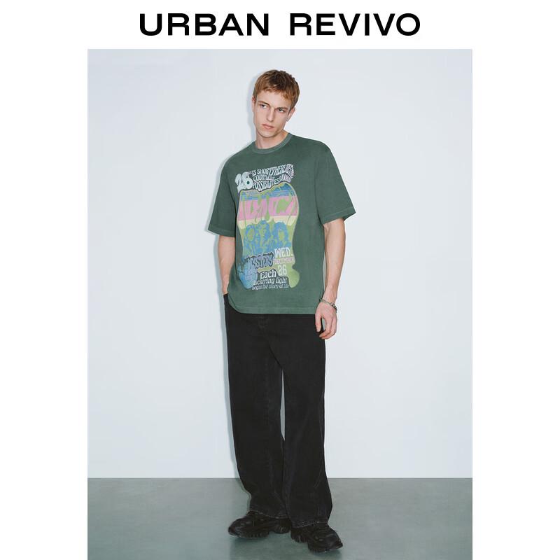 Мужская футболка с коротким рукавом в стиле ретро-рок