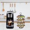 Rotating Coffee Capsule Holder Metal Coffee Pod Display Storage Rack 36 Cup Capacity for K-CUP for Dolce Gusto Coffee Lover