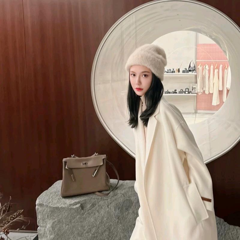 Plush Hat Women's Knitting Hat Wool Hat Winter Hats for Women Men Soft Warm Unisex Cuffed Beanie