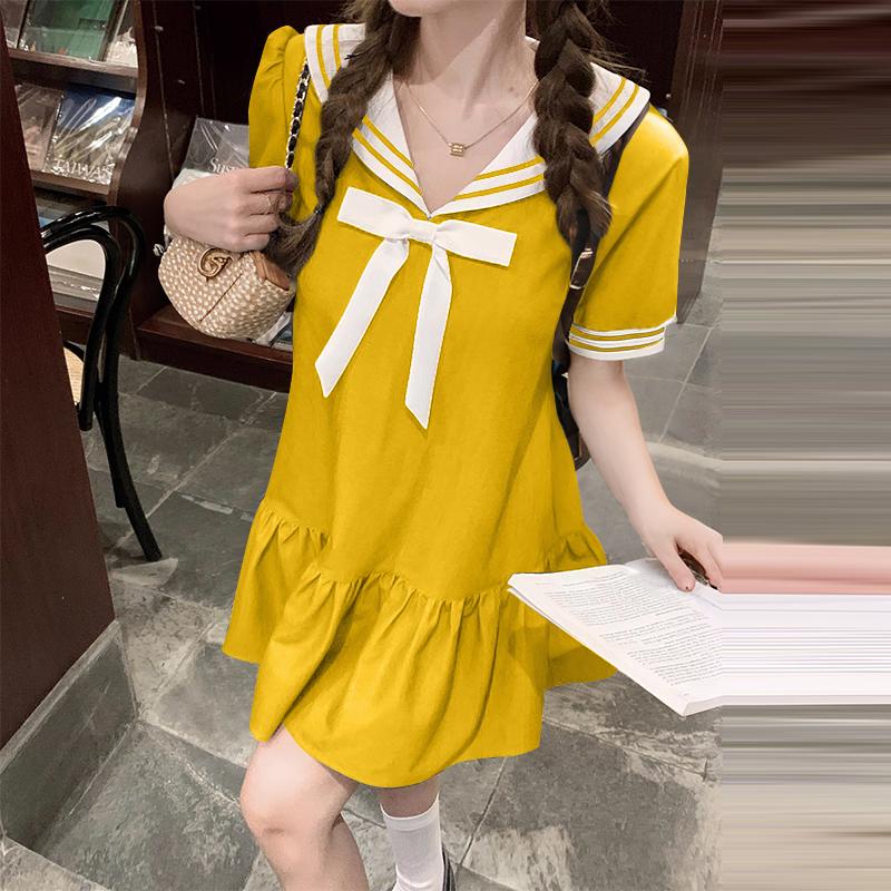 VONDA Летние женские рубашки в стиле колледжа с воротником-бабочкой и оборками на талии