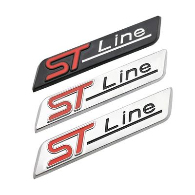 Новая металлическая красная синяя наклейка ST line Значок на капот автомобиля Хромированная наклейка для FIESTA FOCUS MONDEO Автомобильный стайлинг