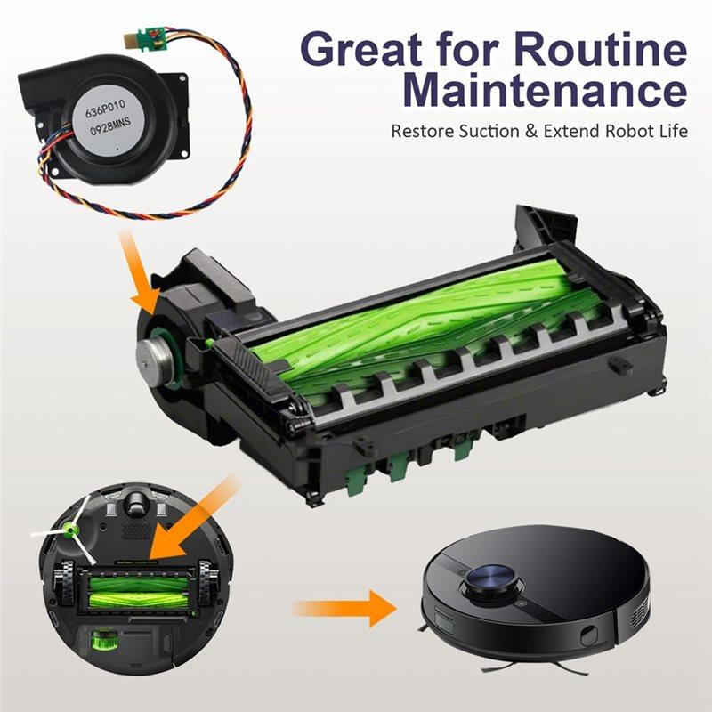 Модуль вентилятора двигателя для Irobot Roomba E5 E6 I3 I4 I5 I6 I7 J7 I8 Вентиляция двигателя Вентилятор пылесоса 636P010-0928MNS