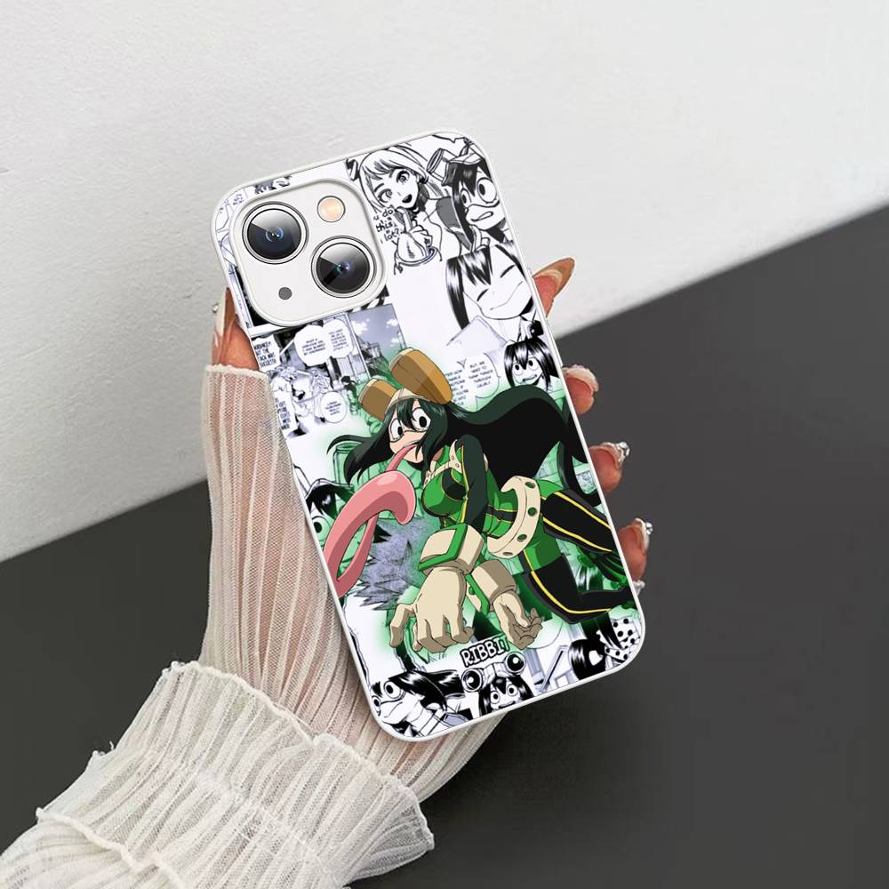 Винтаж Аниме Моя геройская академия Закаленное стекло Для Iphone 14 13 12 11 Pro Mini XS MAX 14Plus X XS XR Чехлы