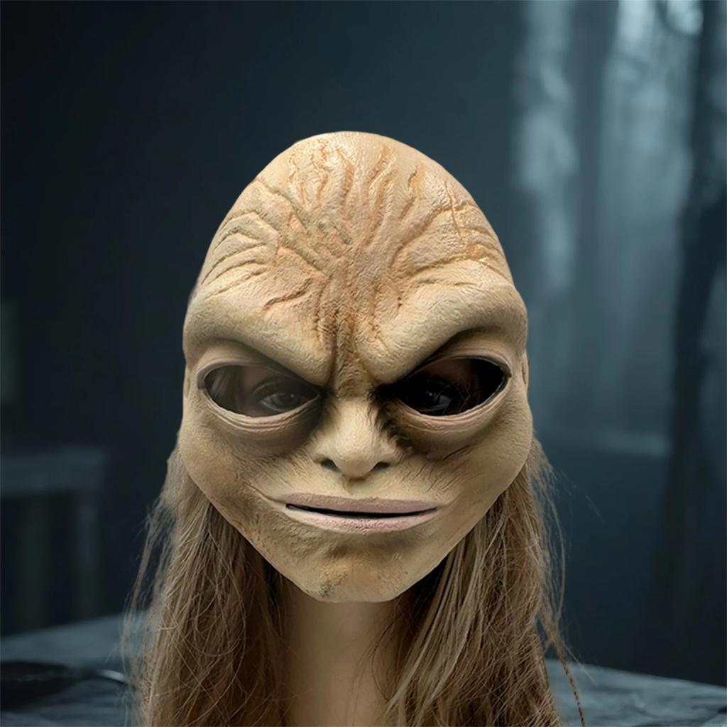 Extraterrestrial Costume Accessory Spooky Headpiece for Halloween Dress-Up and Role Play Events Fun Alien Mask for Parties
