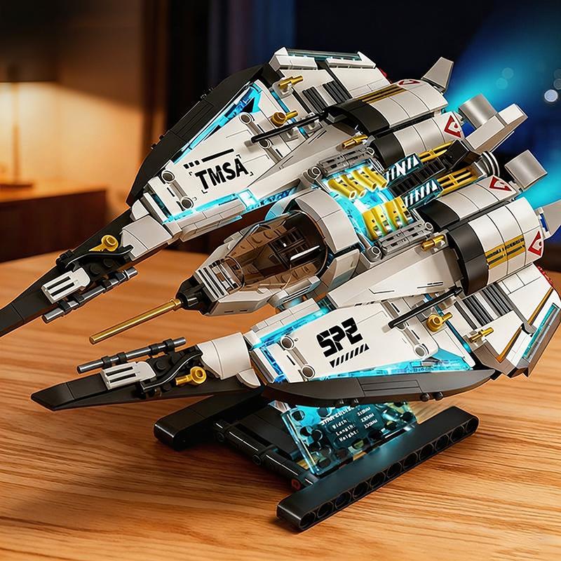 T5014 Звездный Крейсер Строительные Блоки Игрушка Moc Футуристическая Вселенная Модель Космического Корабля Кирпичи Набор Детский Высокотехнологичная Игрушка Подарок Взрослый