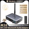 M16 Bluetooth Audio Receiver Transmitter NFC 3.5mm AUX 2RCA U-Disk TF 6.5 Mic Coaxial DSP Decoding HIFI Music Wireless Adapter