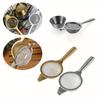 1 Set Stainless Steel Mesh Tea Infuser Metal Cup Strainer Strainer Loose Leaf Filter with Handle Kitchen Tool Teapot Infuser