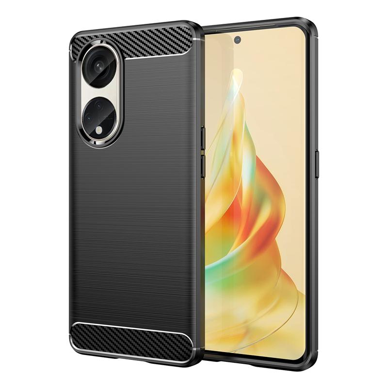 Для чехла Oppo Reno 8T 5G Чехол для Oppo Reno 8T 5G Бампер Противоударный силиконовый чехол из углеродного волокна для Oppo Reno 8T 5G Чехол