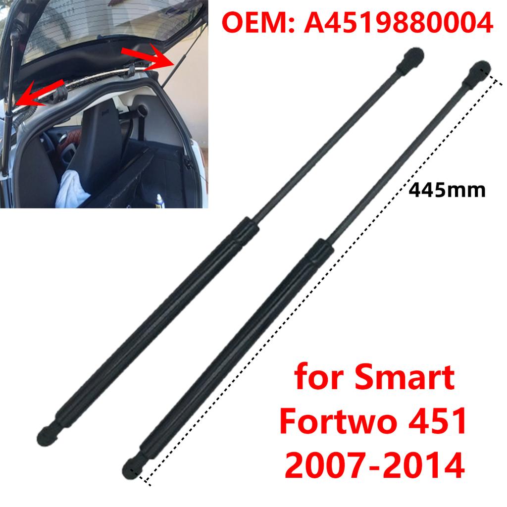 2Pcs A4519880004 Car Rear Trunk Boot Tailgate Gas Struts Lift Support Rod Bars for Smart Fortwo 451 Coupe 2007-2014