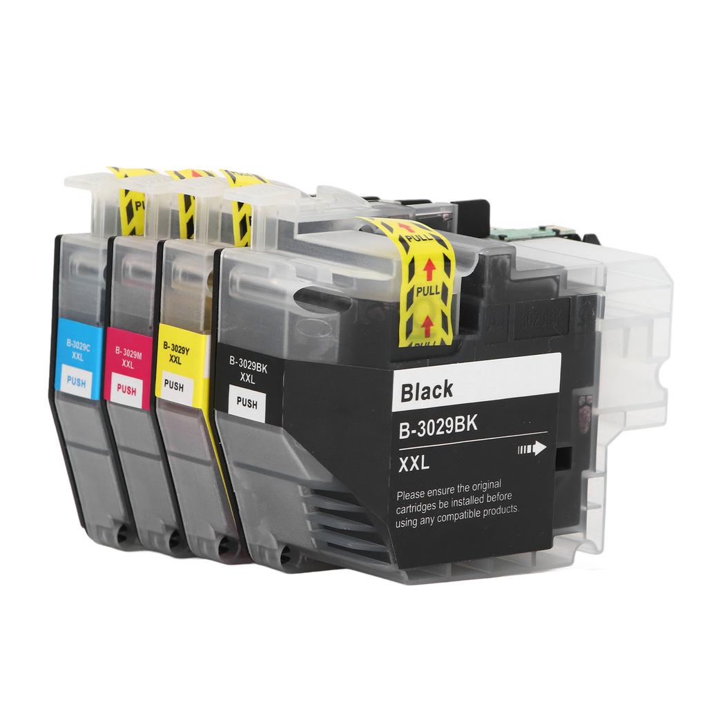 4Pcs Ink Cartridge BK C M Y Smoothly Output Clear Print Printing Cartridge with Ink for MFC J5830DW Printer