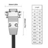 Позолоченный последовательный кабель прямого соединения DB9 28AWG Папа-Мама 9-контактный RS232 Data Wire Line для компьютеров