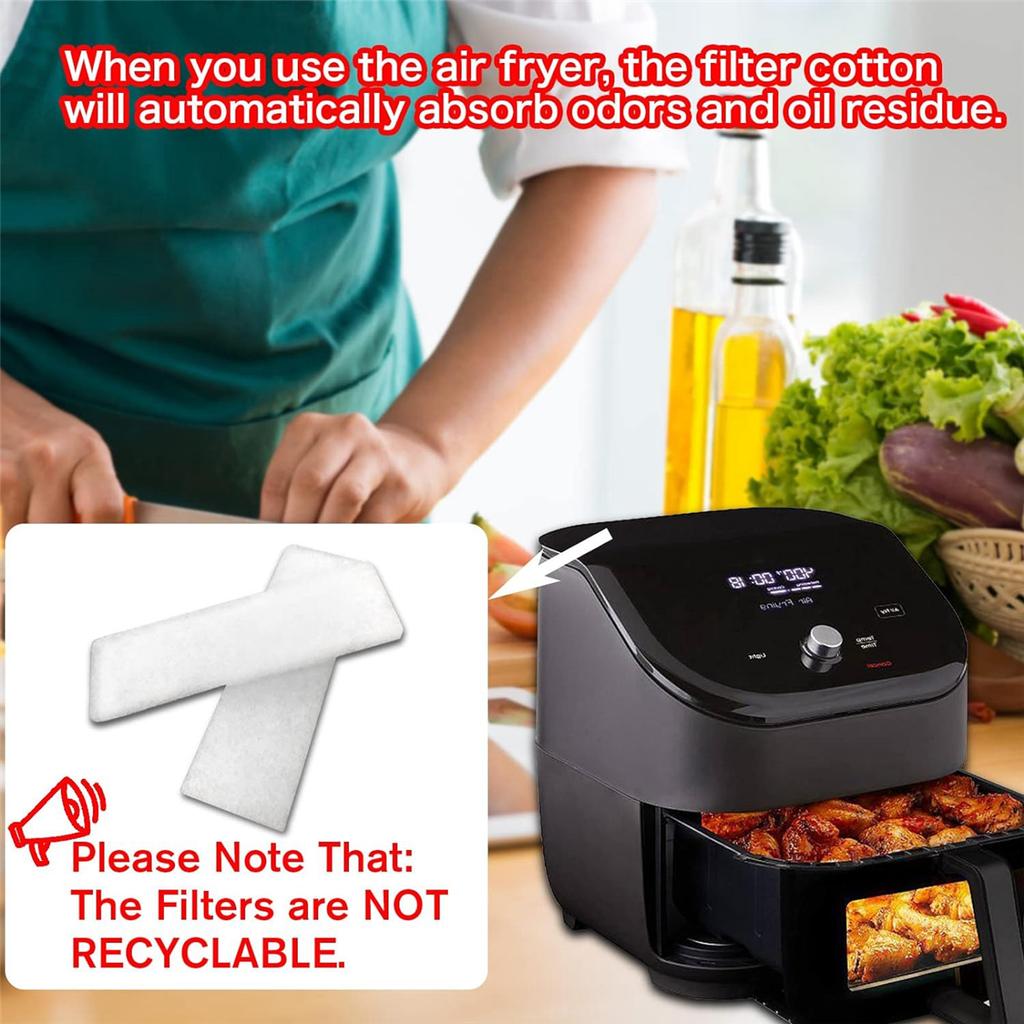 Air Fryer Replacement Filters, Filters Accessories Compatible for Instant Air Fryer Vortex Plus 6QT Can Odor Erase 16Pcs