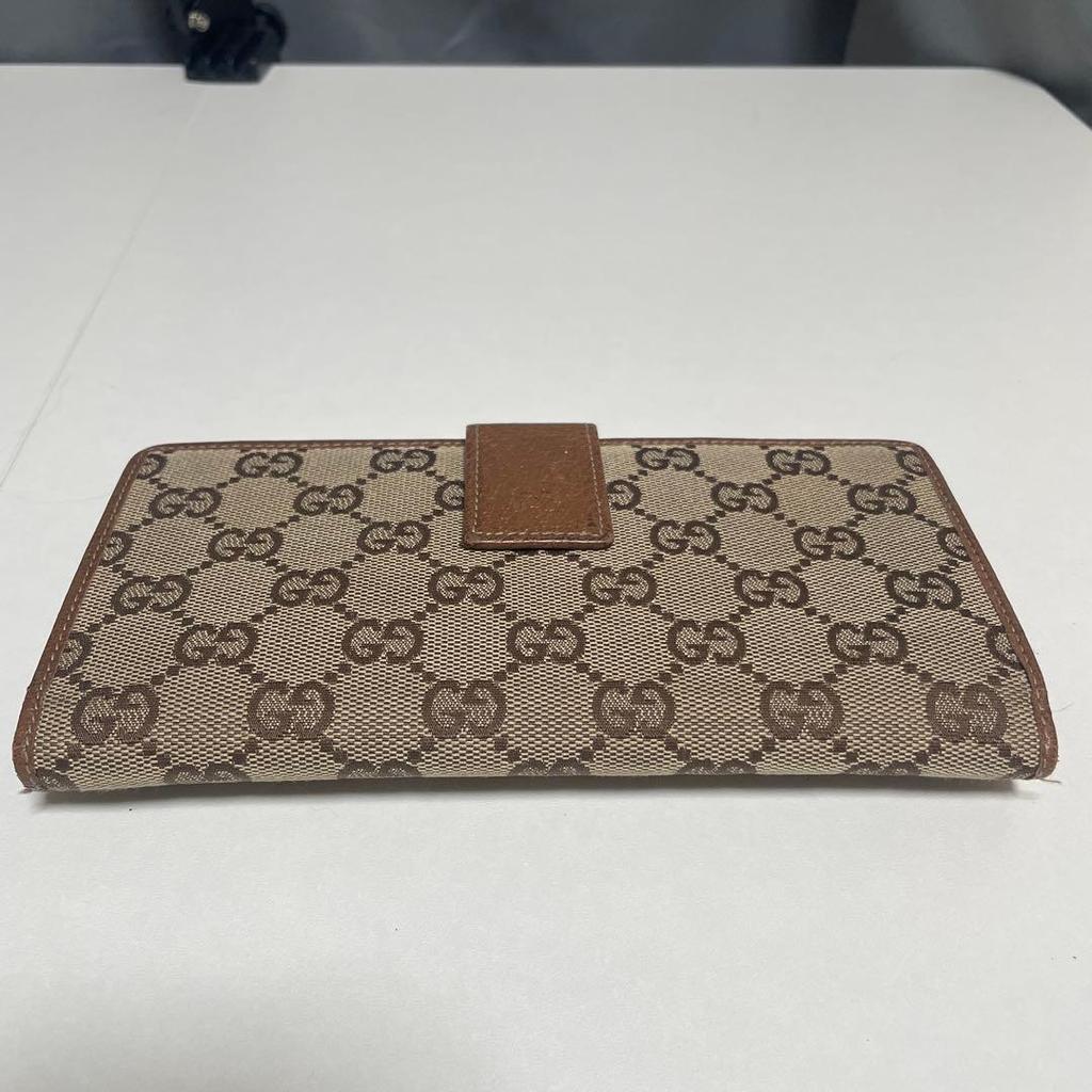 Used GUCCI GG Canvas Long Wallet