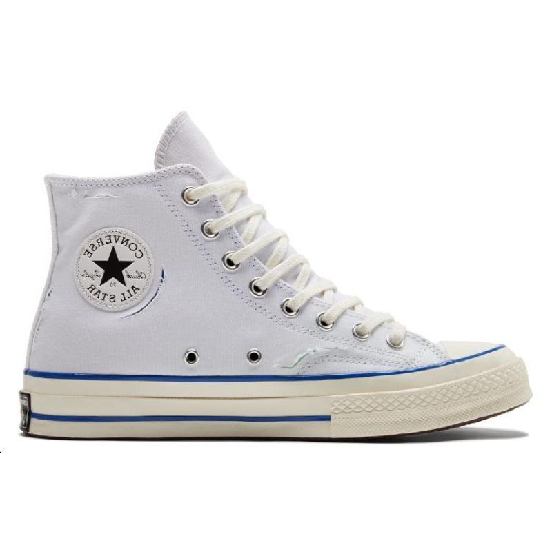 Converse 1970-е Chuck Taylor All Star Chuck 70 рвущийся верх высокие парусиновые кеды унисекс фиолетовый белый синий