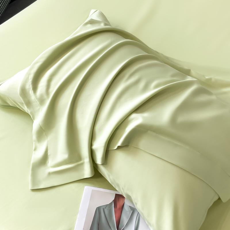 Premium Lyocell Tencel Cooling Pillowcase - Solid Color, High-Sense Cover, 48x74cm