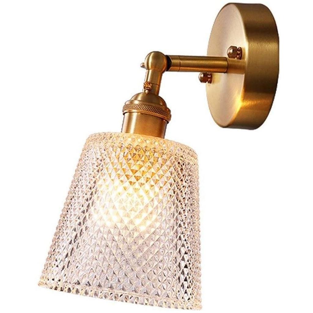Modern Copper Glass Ball Wall Lamp Brass Wall Sconce for Restaurant Living Room
