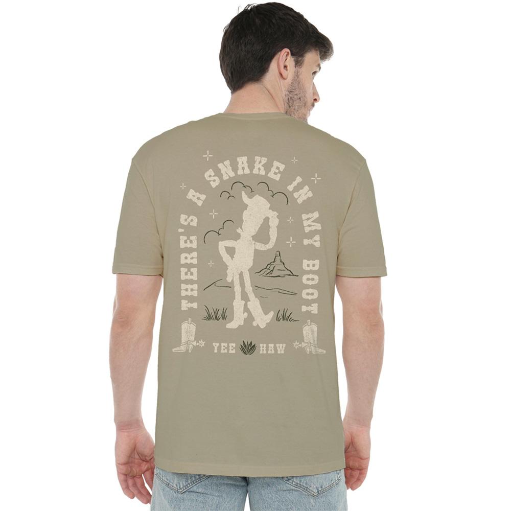 Toy Story 5 Unisex Adult There´s A Snake In My Boot Back Print T-Shirt