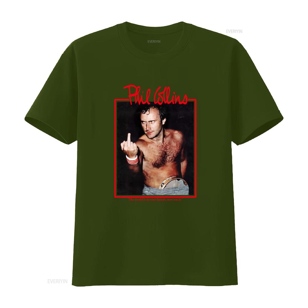 Vintage 90s Phil Collins T Shirt Iconic Rock Star Design Perfect for Music Lovers vintage Washed graphic Breathable Comfortable