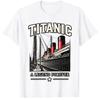 Titanic A Legend Forever Vintage Ocean Liner Ship Funnels History Gift T Shirt