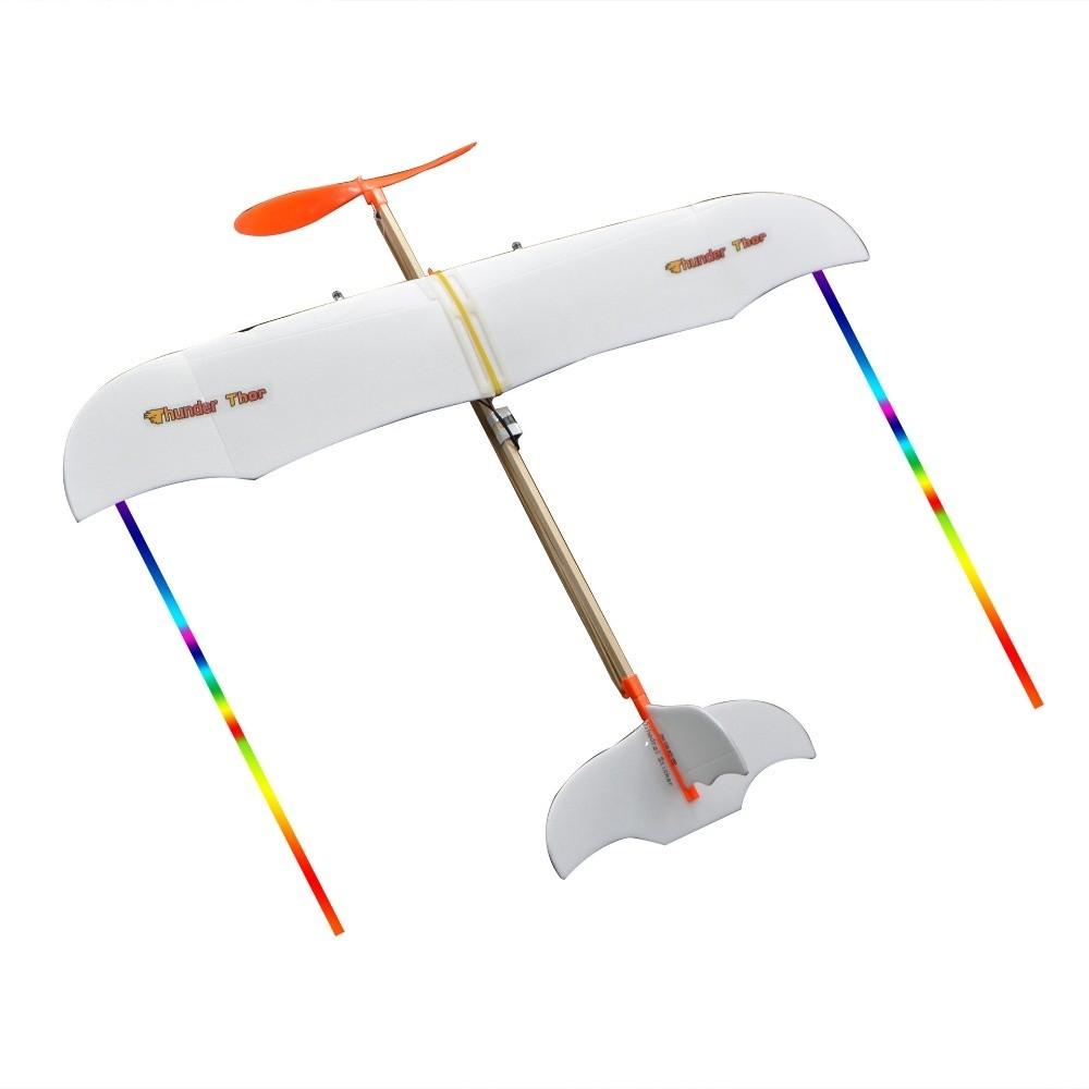 Popular Rubber Band Powered Helicopter Ligthweight Students Flight Competition  for Kids Outdoor
