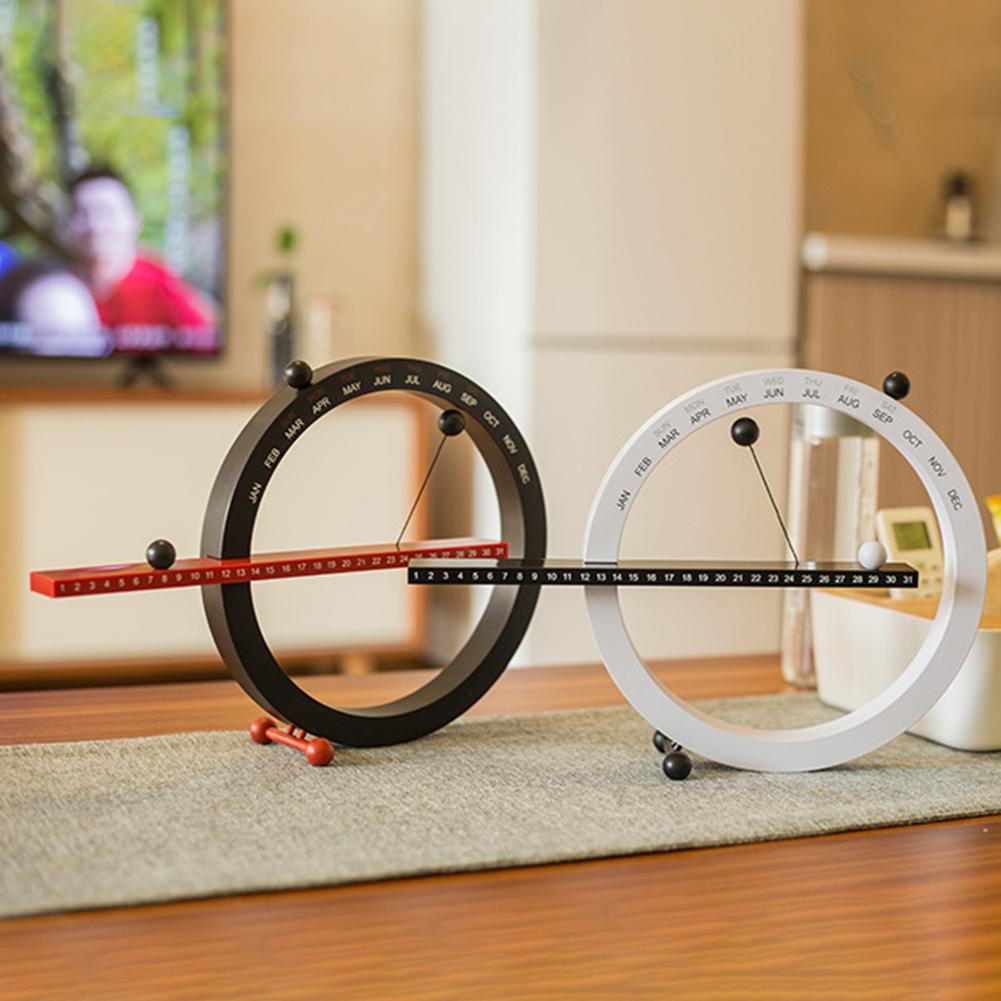 Магнитный шар вечный календарь с месяцем, неделей, датой, настенный календарь, новинка, настольное украшение, календарь для спальни, орнамент, подарки