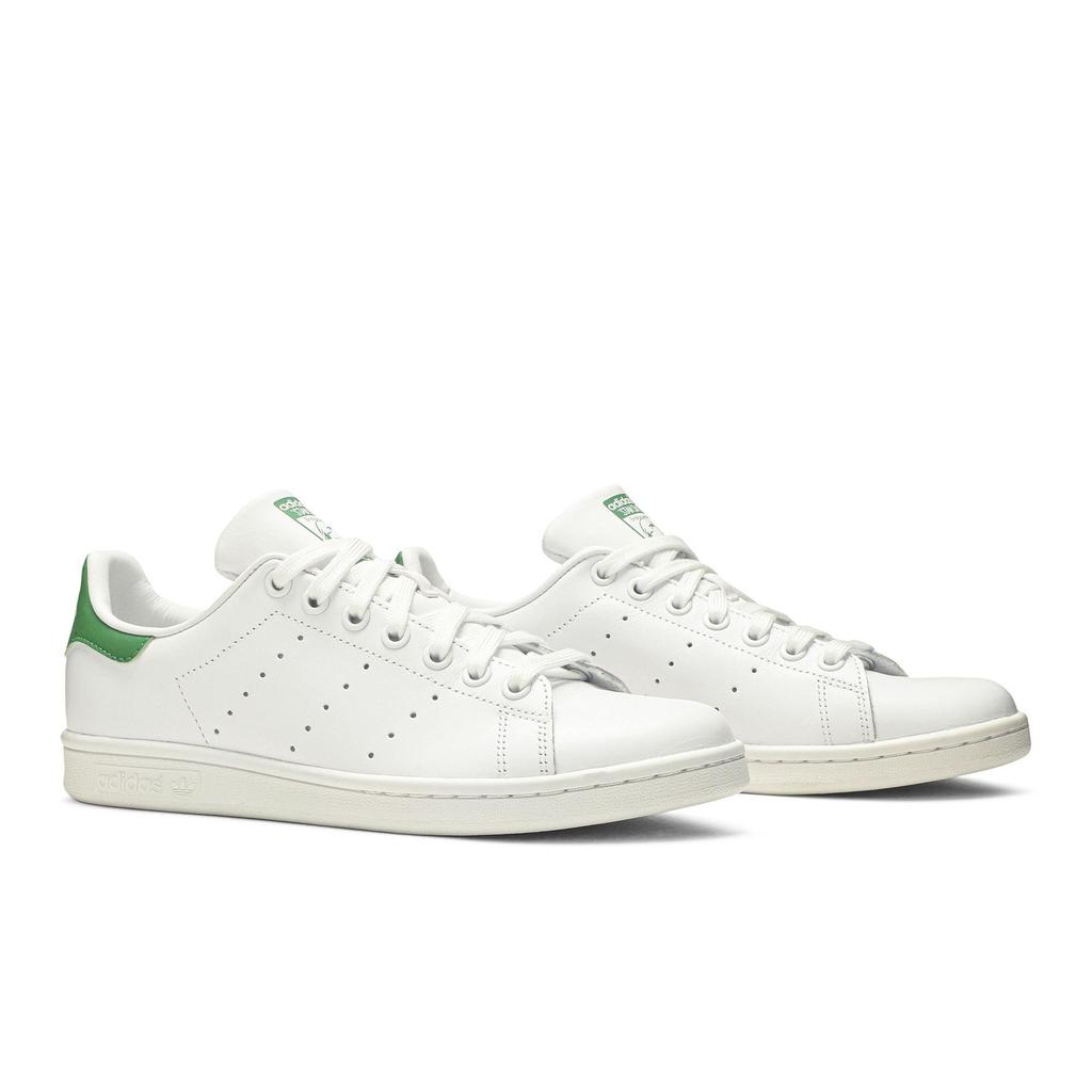 adidas Womens Stan Smith 'White Green' (women's sizes) Footwear White / Footwear White / Green Skate Shoes B24105