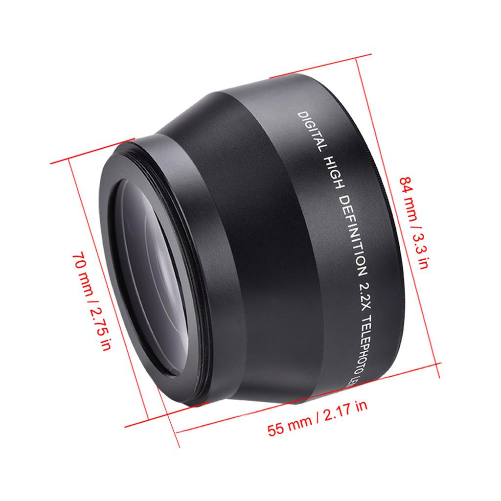 67mm 2.2X Universal Teleconverter Lens DSLR Cameras Accessory