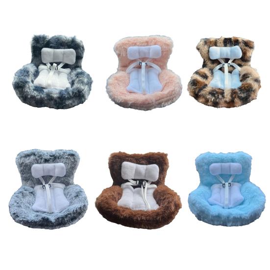 Кукольное автокресло безопасности с клипсой для вентиляционного отверстия и ароматизированными фишками, микрофибровое кукольное сиденье, украшение для автомобиля для поклонников кукол, коллекционеров