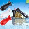 Ergonomic Rocket Shape  360 Degrees Rotating Bait Thrower Practical Large Capacity Lure Thrower Fishing Supplies
