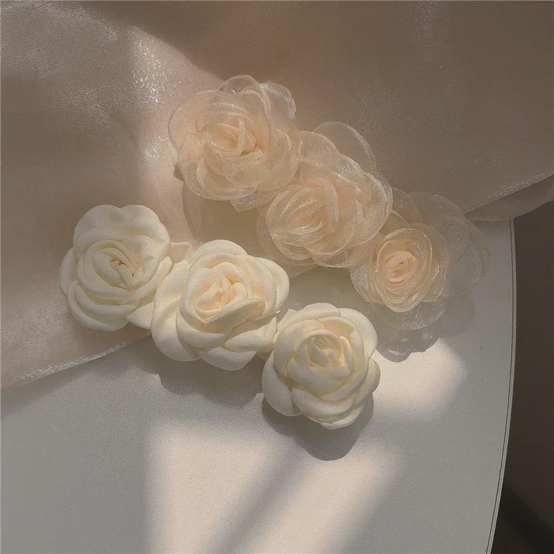 Заколка для волос «Камелия» ~ Элегантный летний цветочный аксессуар для волос для женщин