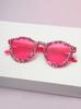 2026 Y2K Candy Cat Eye Sunglasses for Girls UV Protection Rhinestone Trim Trendy Birthday Light Luxury Sun Glasses KJ262