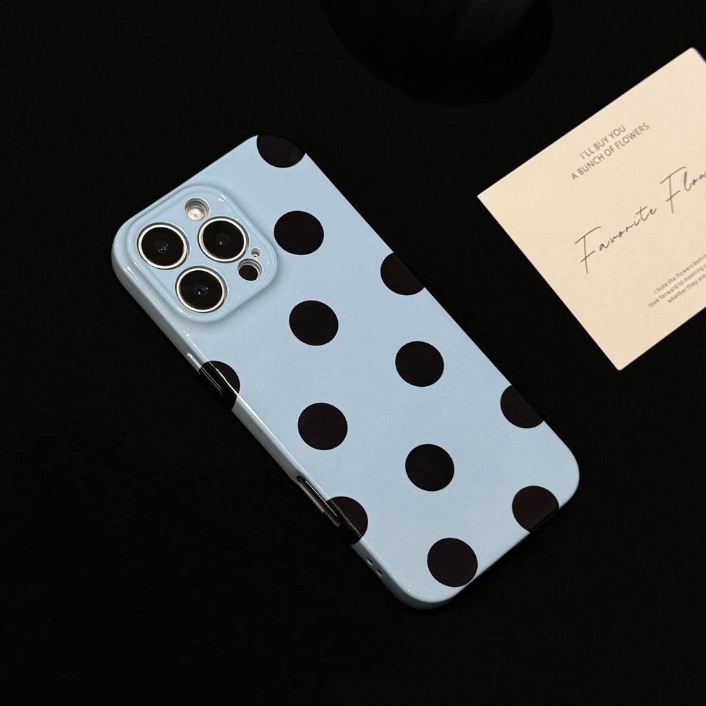 Small Niche Minimalist Polka Dot for IPhone 16 Case for Apple 17 Promax Film Soft 13 All Inclusive 14