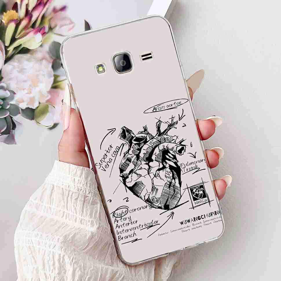 Чехол для Samsung Galaxy J5 Роскошный Расписной Чехол Мягкий Тонкий Чехол для Телефона Для Samsung J 5 J5 J500Y J500M 2015 Задняя Крышка