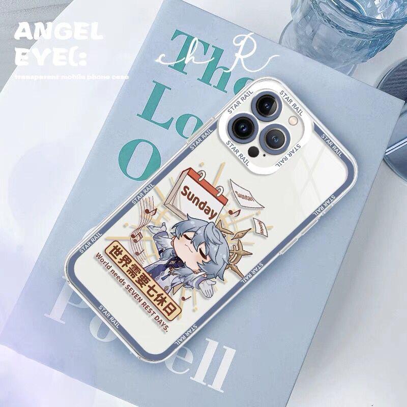 Чехол Sunday для Honkai Star Rail для Samsung S24 S21 S22 S23 S30 S25 Plus Ultra S20 S21 S23 S24 FE A55 A35 A15 A25 A54 Прозрачный