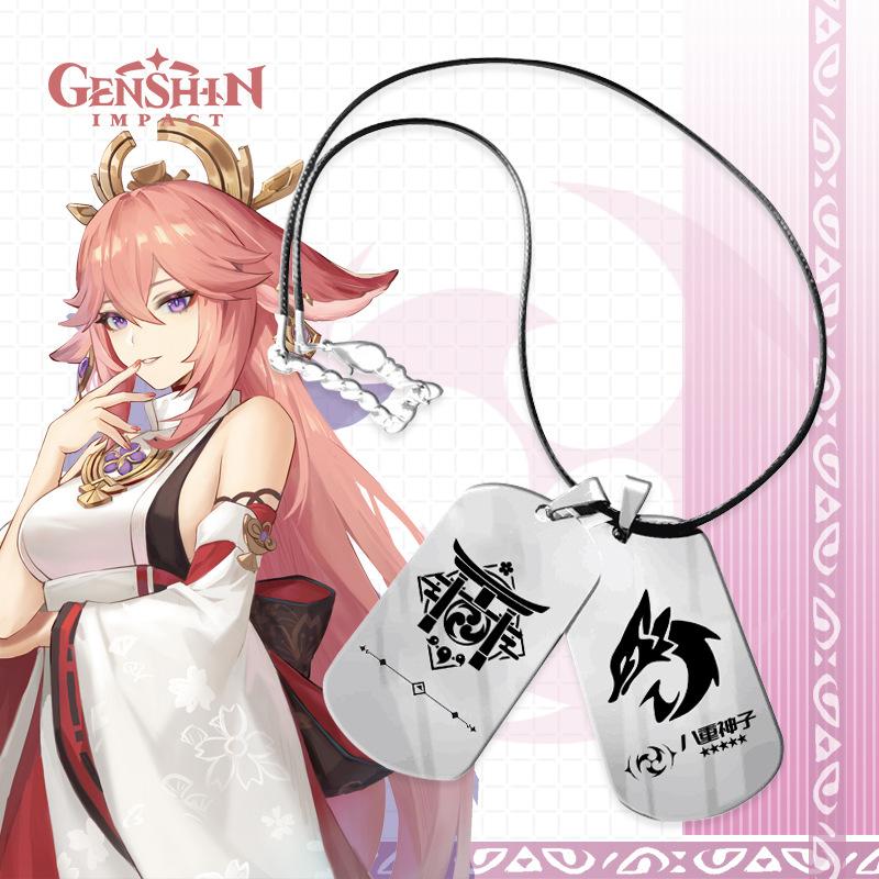 Модное мужское ожерелье с подвеской Genshin Impact, ролевые игры, подарки для любовников